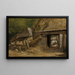 Le Vieux hangar à moulin Dedham - John Constable — indrammet kunstværk på væggen