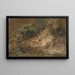 Skovbund - John Constable — indrammet kunstværk på væggen