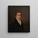 Portrait af en gentleman - John Cox Dillman Engleheart — indrammet kunstværk på væggen