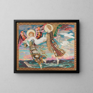 Sainte Brigitte - John Duncan — indrammet kunstværk på væggen