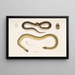 Penang Hypserina Hypserina Hardwickii 2. Serpent de mer court de Hardwick, Lapemis Hardwickii - John Edward Gray — indrammet kunstværk på væggen