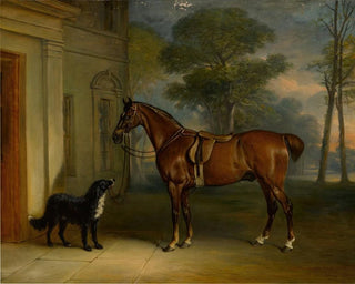 John Ferneley Jr - Outside Allington Hall.webp