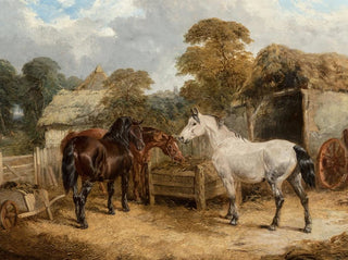 John Frederick Herring Jr - Horses feeding.webp