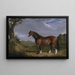 Un Clydesdale hingst - John Frederick Herring den Ældre — indrammet kunstværk på væggen