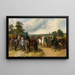 En hesteudstilling på Southborough Common - John Frederick Herring den Ældre — indrammet kunstværk på væggen
