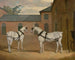 Grå Trækheste i gården ved Putteridge Bury, Hertfordshire - John Frederick Herring den Ældre — visning af kunstværket
