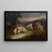 Mazeppa - John Frederick Herring l'Ancien — indrammet kunstværk på væggen