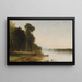 Journée d'été sur le lac Conesus - John Frederick Kensett — indrammet kunstværk på væggen