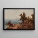 Vue depuis la Falaise Midi sur le Rivage - John Frederick Kensett — indrammet kunstværk på væggen