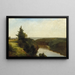 Vue sur la Genesee près de Mount Morris - John Frederick Kensett — indrammet kunstværk på væggen