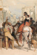 Scène de rue à Grenade le jour de la corrida - John Frederick Lewis — visning af kunstværket