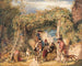 Figurer og dyr i en vinmark - John Frederick Lewis — visning af kunstværket