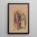 Cheikh Hussein de Gebel Tor og hans søn - John Frederick Lewis — indrammet kunstværk på væggen