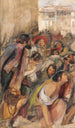 Studie til proklamationen af Don Carlos - John Frederick Lewis — visning af kunstværket