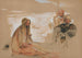 Studie af tre arabere - John Frederick Lewis — visning af kunstværket