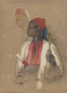 Studie for pibe-bæreren - John Frederick Lewis — visning af kunstværket