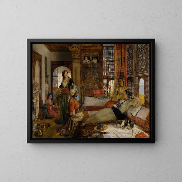 Le Harem - John Frederick Lewis — indrammet kunstværk på væggen