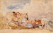 to heste - John Frederick Lewis — visning af kunstværket
