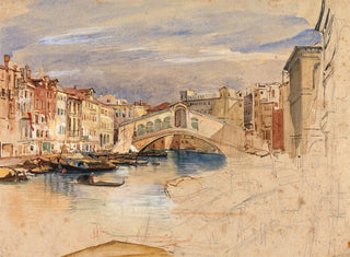 John Frederick Lewis - Venice The Grand Canal and Rialto.webp