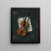 Le vieux violon - John Frederick Peto — indrammet kunstværk på væggen