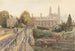 Clare College og bro over Cam med King's College i baggrunden - John Fulleylove — visning af kunstværket