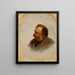 Portrait af William Brand - John George Brown — indrammet kunstværk på væggen