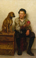 Taquiner le chiot - John George Brown — visning af kunstværket