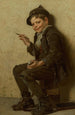 Le jeune artiste - John George Brown — visning af kunstværket
