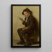 Le jeune artiste - John George Brown — indrammet kunstværk på væggen