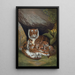 Tigre - John George Wood — indrammet kunstværk på væggen
