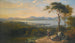 Vue de Port Glasgow et Greenock sur le Firth of Clyde, les collines d'Argyll au-delà - John Glover — visning af kunstværket