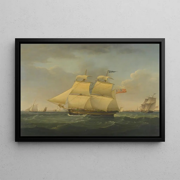 John Harwood - The Snow Thames In Two Positions Off Harwich.webp