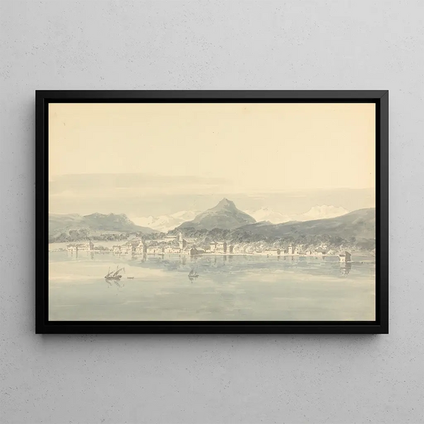 John Henderson - A Town on the Lake of Geneva.webp