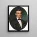 Abraham Lincoln - John Henry Brown — indrammet kunstværk på væggen