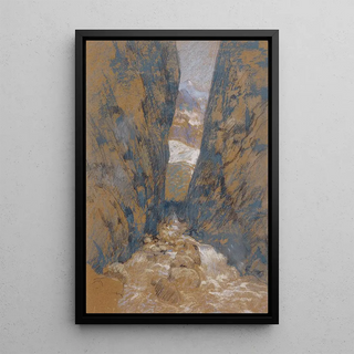 John Henry Twachtman - A Mountain Gorge.webp