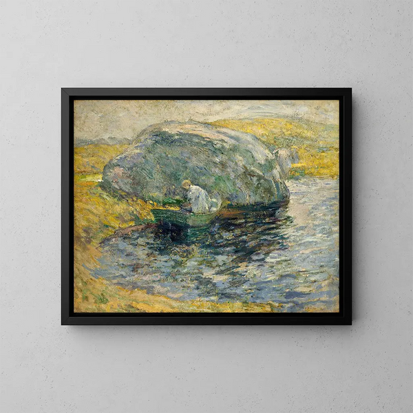 En sommerdag - John Henry Twachtman — indrammet kunstværk på væggen