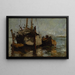 Bateaux dans le port - John Henry Twachtman — indrammet kunstværk på væggen