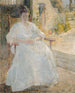 Figur i kvinden af kunstneren Sunlight - John Henry Twachtman — visning af kunstværket