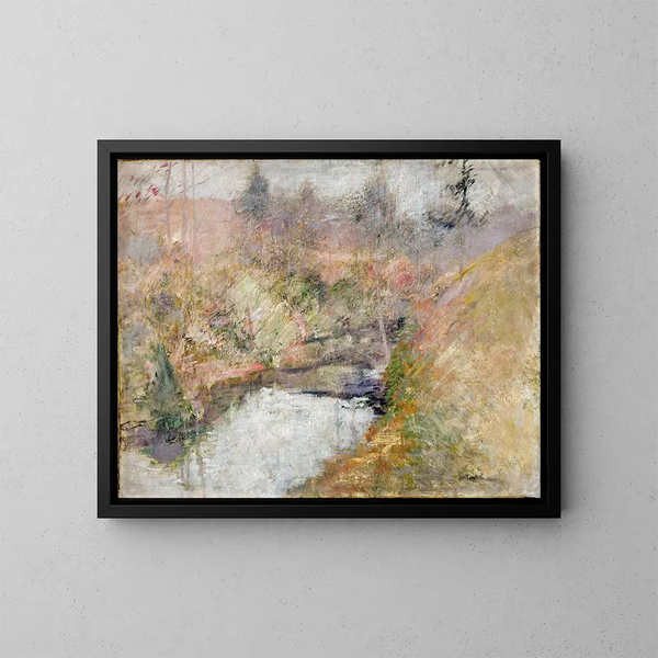 Bassin de ciguë - John Henry Twachtman — indrammet kunstværk på væggen