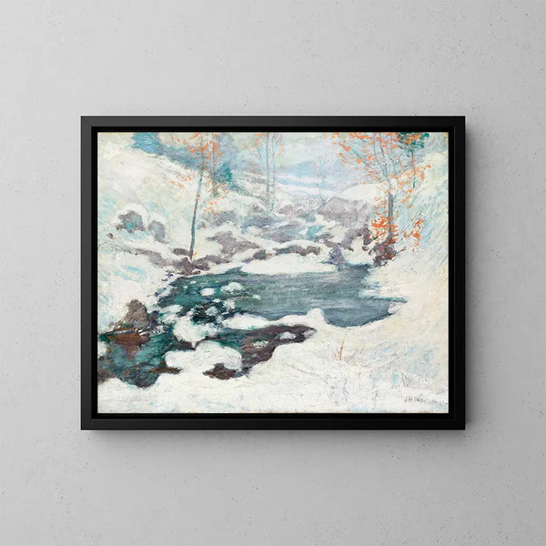 Enclavé par la glace - John Henry Twachtman — indrammet kunstværk på væggen
