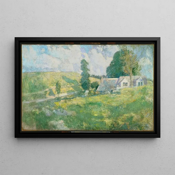 Sommer-maleri - John Henry Twachtman — indrammet kunstværk på væggen