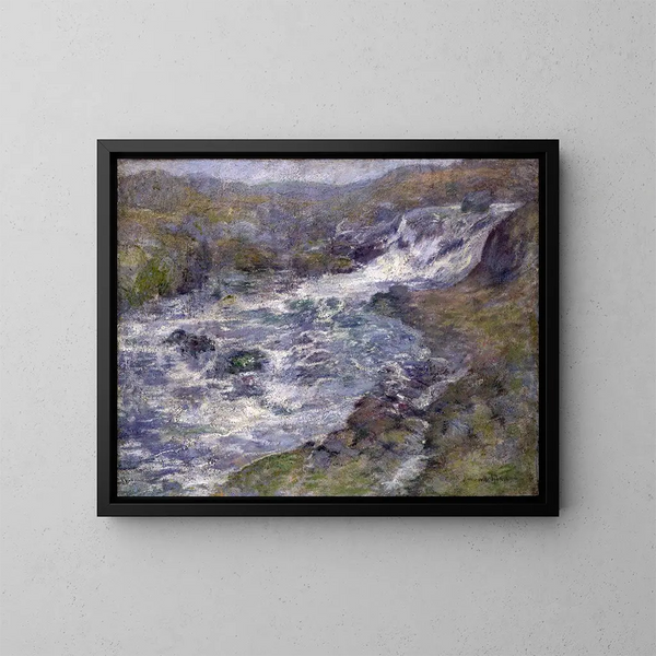Le Torrent - John Henry Twachtman — indrammet kunstværk på væggen