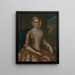 Mme Richard Galloway - John Hesselius — indrammet kunstværk på væggen