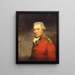 Britisk officer ukendt, sandsynligvis fra 11. infanteriregiment af North Devonshire, omkring 1800 - John Hoppner — indrammet kunstværk på væggen