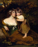 La comtesse de Darnley og hendes datter Lady Elizabeth Bligh - John Hoppner — visning af kunstværket