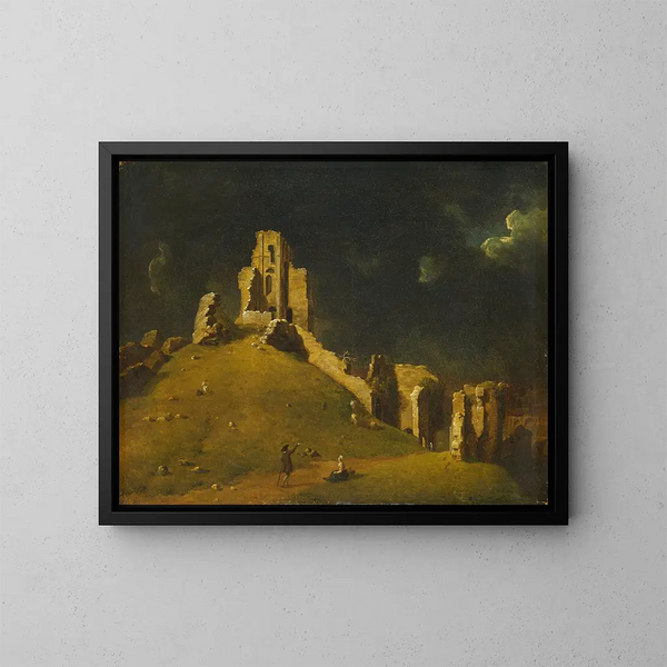 Château de Corfe, Dorset - John Inigo Richards — indrammet kunstværk på væggen
