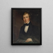 Portrait af Benjamin Conklin - John Insco Williams — indrammet kunstværk på væggen