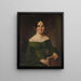 Portrait af Mme Benjamin Conklin - John Insco Williams — indrammet kunstværk på væggen