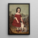 Portrait af Alice Lyons - John Jacob Hegler — indrammet kunstværk på væggen