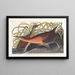 Râle d'eau douce - John James Audubon — indrammet kunstværk på væggen